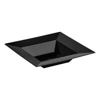 Visions Florence 12 oz. Black Square Plastic Bowl - 120/Case