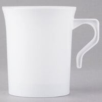 Visions 8 oz. White Plastic Coffee Mug - 8/Pack