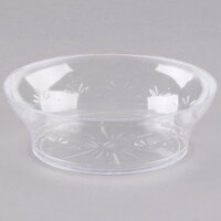Party Snack or Salad Bowl Plasticpro Disposable 96 Ounce Round Crystal Clear Plastic Serving Bowls with Lids Candy Dish Salad Container Pack of 2 Snack Bowls Chip Bowls