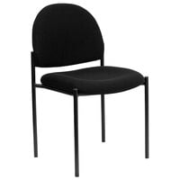Flash Furniture BT-515-1-BK-GG Black Fabric Stackable Side Chair