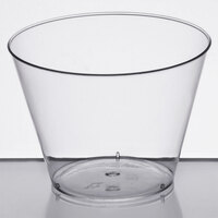 TS Home Goods 7 oz Disposable Glass Cups Clear Tumblers Cocktail Cup 20 pack