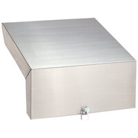Advance Tabco PRLC-3012 Prestige Series 12" x 30" Stainless Steel Liquor Display Cover with Padlock and Keys