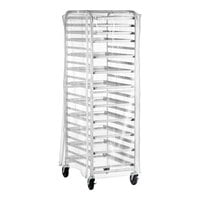 Regency 20 Pan End Load Full Height Bun / Sheet Pan Rack with Cover and 12 Pans - Unassembled