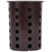 Steril-Sil RP-25-BROWN Brown Perforated Plastic Flatware Cylinder