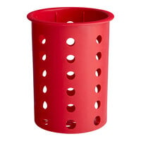 Steril-Sil RP-25-RED Red Perforated Plastic Flatware Cylinder
