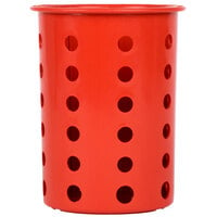 Steril-Sil RP-25-RED Red Perforated Plastic Flatware Cylinder