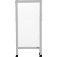 Aarco AA-35 42 inch x 18 inch Aluminum A-Frame Sign Board with White Marker Board