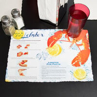 Hoffmaster 311128 10 inch x 14 inch Lobster Design Paper Placemat - 1000/Case
