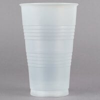 Solo Clear Flat Plastic Lid w/Straw Slot at WebstaurantStore