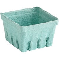 EcoChoice 1 Pint Green Molded Pulp Berry / Produce Basket - 500/Case