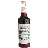 Monin 750 mL Premium Blackcurrant Flavoring / Fruit Syrup