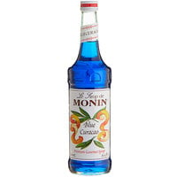 Monin 750 mL Premium Blue Curacao Flavoring Syrup