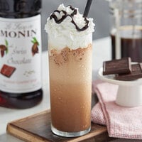 Monin 750 mL Premium Swiss Chocolate Flavoring Syrup