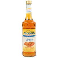 Monin 750 mL Sugar Free Caramel Flavoring Syrup