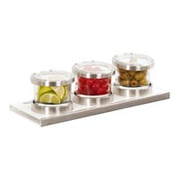 Cal-Mil 3492-4-15HL Mixology Luxe Chilled Organizers with Hinged Lid Set