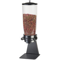 Cal-Mil 3534-1-13 Black Freestanding 5 Liter Single Canister Tea Leaf and Topping Dispenser