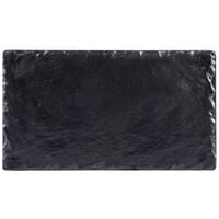 Cal-Mil 1522-712-65M Faux Slate 12" x 6 3/4" Rectangular Serving Platter