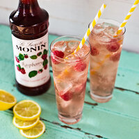 Monin 750 mL Premium Raspberry Flavoring / Fruit Syrup