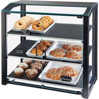 Cal-Mil 3493-13S Black Small Bakery Display Case - 20 inch x 15 1/2 inch x 21 inch