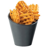 Cal-Mil 3600-65M Faux Slate Concave French Fry Holder - 4 1/4 inch x 4 1/4 inch