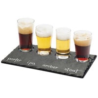 Cal-Mil 3500-65M 11 3/4 inch x 5 inch Faux Slate Taster Tray