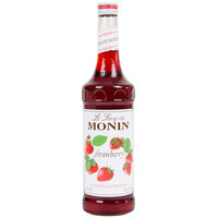 Monin Premium Strawberry Flavoring / Fruit Syrup - 750 mL