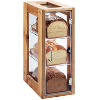 Cal-Mil 1204-99 Madera 3 Tier Rustic Pine Bread Display Case - 13 inch x 8 inch x 20 1/2 inch
