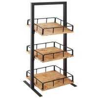 Cal-Mil 3494-3-99 Madera Three Tier Merchandiser - 12" x 12" x 31"