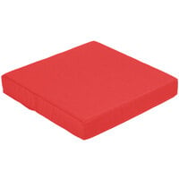 BFM Seating Aruba Logo Red Canvas End Armchair Cushion Set