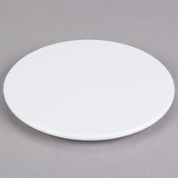Elite Global Solutions M7PL On a Pedestal 7 inch Round White Flat Melamine Plate