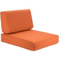 BFM Seating Aruba Rust Canvas Armchair Cushion Set