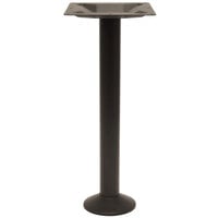 BFM Seating Alpha Bolt-Down Standard Height Outdoor / Indoor Black Table Base