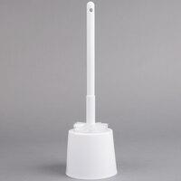 Plastic LEOHOME Toilet Bowl Brush and Holder Commercial Toilet Brush Set for Bathroom Toilet 