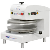 DoughXpress D-TXA-2-18-WH 18 inch Dual-Heat Air Automatic Heavy Duty Pizza / Tortilla Dough Press - 240V, 3100W