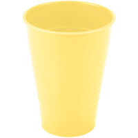 Creative Converting 28102071 12 oz. Mimosa Yellow Plastic Cup - 240/Case