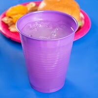 Creative Converting 318922 16 oz. Amethyst Purple Plastic Cup - 240/Case