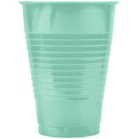 Creative Converting 318882 12 oz. Fresh Mint Green Plastic Cup - 240/Case