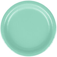 Creative Converting 318894 7 inch Fresh Mint Green Round Paper Plate - 240/Case