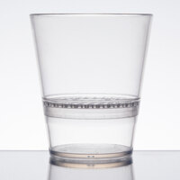 WNA Comet FFRG1248 FunFusions 12 oz. Clear 2-Piece Plastic Rocks Glass with Strainer - 6/Pack