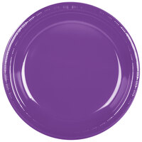 Creative Converting 318919 10 inch Amethyst Purple Plastic Plate - 240/Case