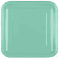 Creative Converting 318886 9" Fresh Mint Green Square Paper Plate - 180/Case