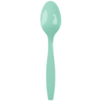 Creative Converting 318872 6 1/8 inch Fresh Mint Green Heavy Weight Plastic Spoon - 288/Case