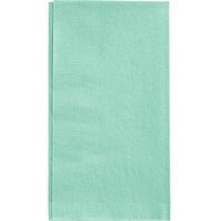 Creative Converting 318899 Fresh Mint Green 1/8 Fold 2-Ply Paper Dinner Napkin - 600/Case