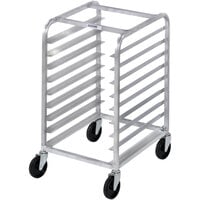 Channel 425S 9 Pan Stainless Steel End Load Half Height Sheet / Bun Pan Rack - Assembled