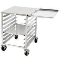 Channel RG102 6 Pan End Load Undercounter Work Top Sheet / Bun Pan Rack with Side Channels