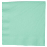 Creative Converting 318889 Fresh Mint Green 3-Ply Paper Dinner Napkin - 250/Case