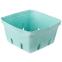 EcoChoice 2.5 Qt. Green Molded Pulp Berry / Produce Basket - 10/Pack