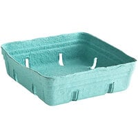EcoChoice 2 Qt. Green Molded Pulp Berry / Produce Basket - 200/Case