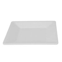 Thunder Group PS3204W Passion White 4" Square Plate - 12/Pack