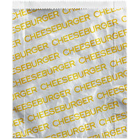 Carnival King 6 inch x 1 inch x 6 1/2 inch Large Cheeseburger Bag   - 1000/Case